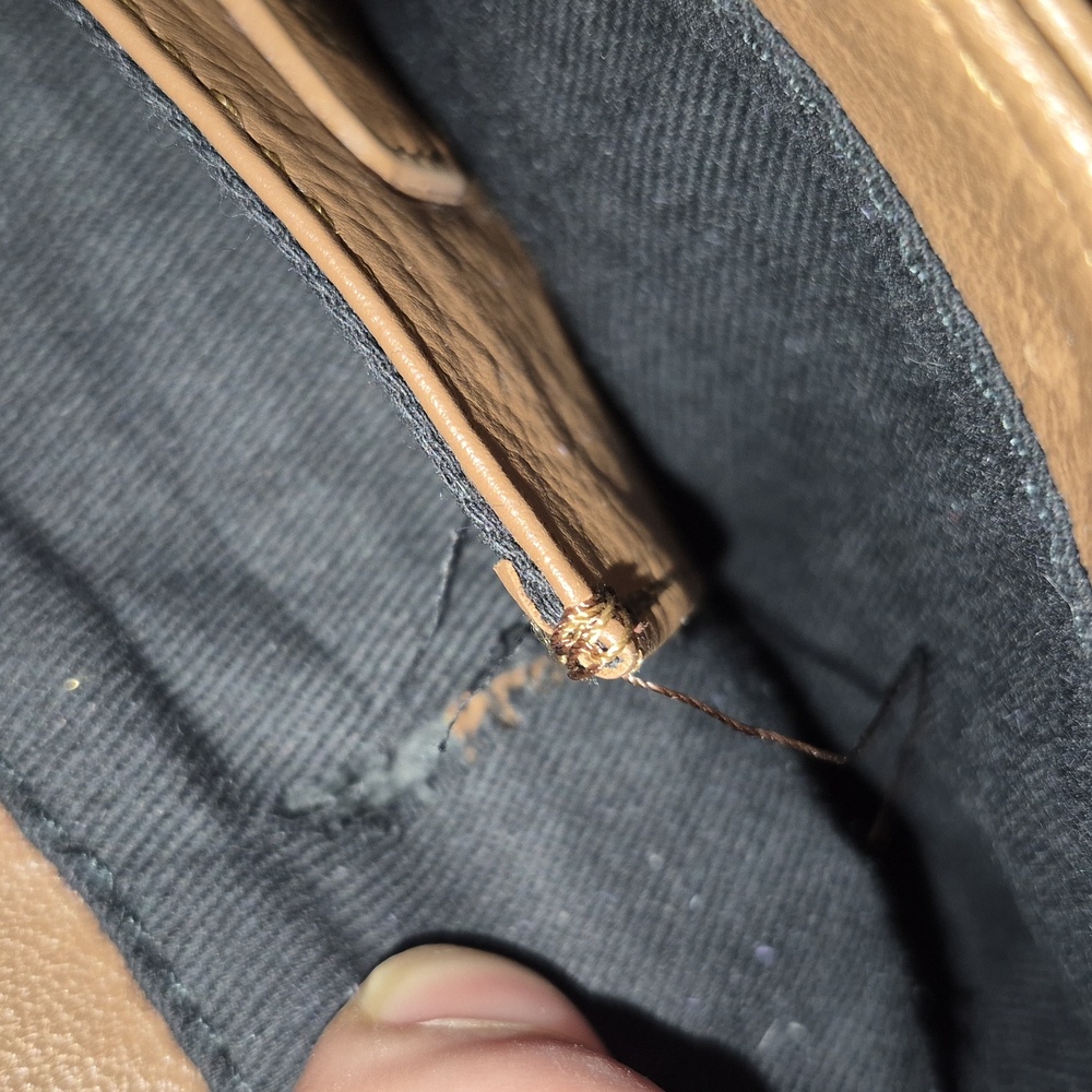 FREE Great American Leatherworks Brown Quilted Chain Strap Shoulder Bag - Picture 13 of 14